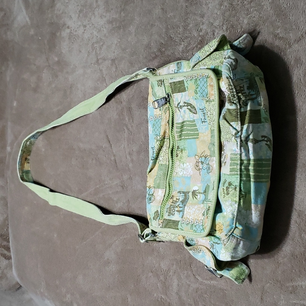 Casual Green Patterned Women's Crossbody Bag